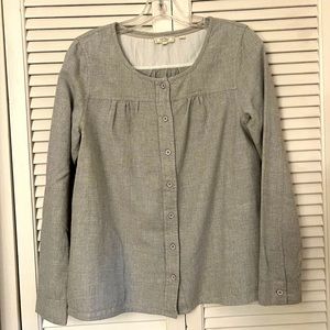 Fat Face collarless shirt, US size 8.